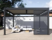 Pergola PANEL LAMELY zastínění fixní horizontální 1,3 m pro bioklimatickou Rojaplast