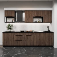 Horní skříňka, ořech okapi/černá, MENZO 60 NAGU-36 1F Kondela (foto 6)