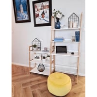 4-policový regál, bílá / přírodní, KOEN TYP 2 Kondela (foto 16)