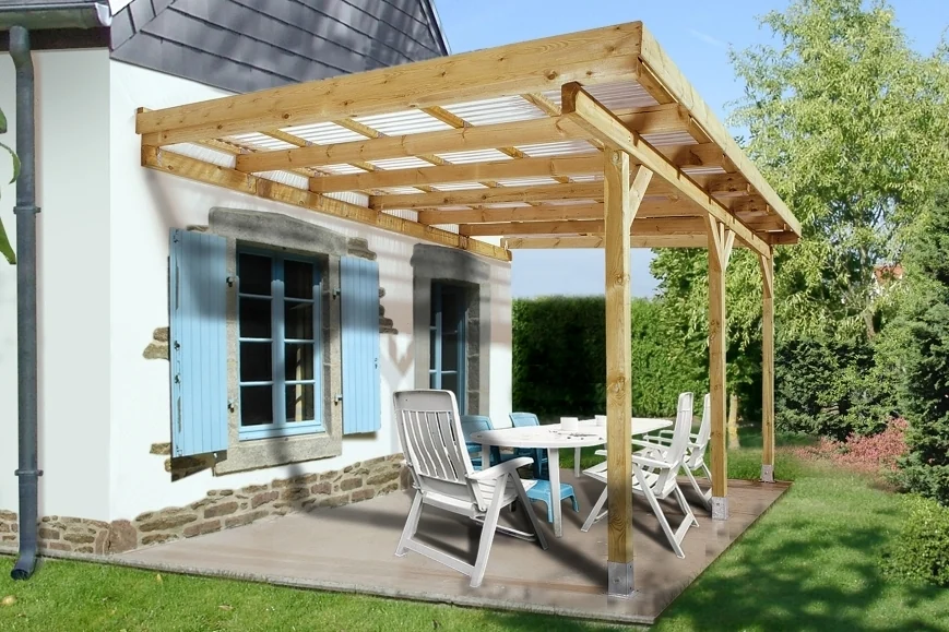Pergola WEKA Dřevěná zahradní 671 (5,1x3 m) Rojaplast