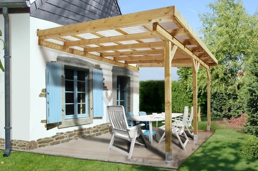 Pergola WEKA Dřevěná zahradní 671 (5,1x3 m) Rojaplast