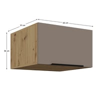 Horní skříňka, sandgrau/dub artisan, FRISBO 60 NAGU-36 1F Kondela (foto 3)