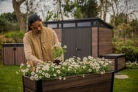 DECO ELEVATED GARDEN BED květináč Walnut Rojaplast (foto 9)