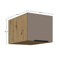 Horní skříňka, sandgrau/dub artisan, FRISBO 40 NAGU-36 1F Kondela (foto 3)