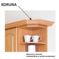 Horní skříňka LORA MDF NEW KLASIK W60 / 60 Kondela (foto 2)
