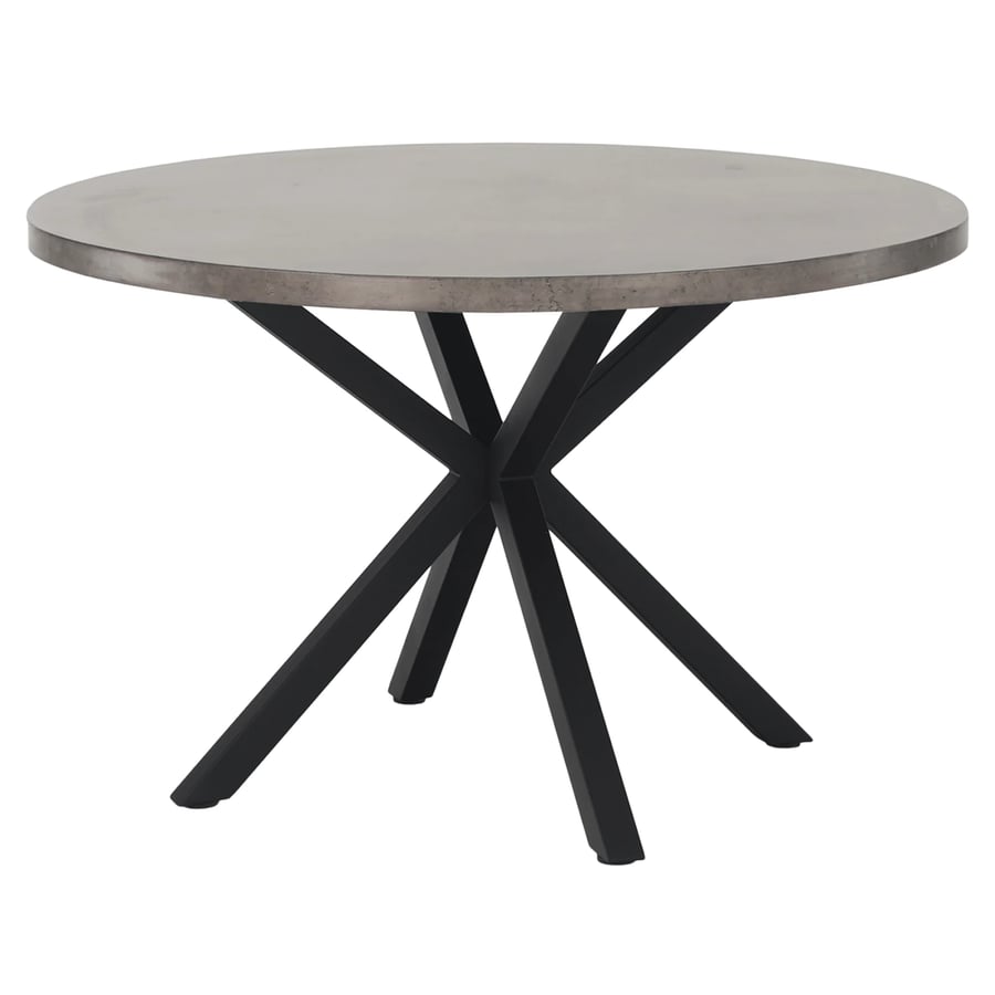 Jedálenský stůl MEDOR – Betón / čierna, průměr 120 cm Kondela