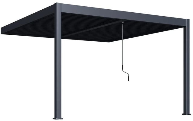 Bioklimatická pergola ke stěně INTRO DUO 4x4 m Rojaplast