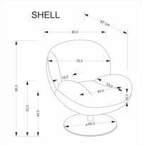 Relaxační křeslo SHELL Halmar (foto 4)