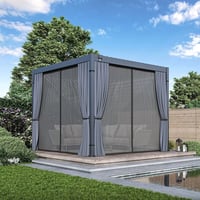 Pergola ECO Bioklimatická 3x3 m ocel volně stojící Rojaplast (foto 9)