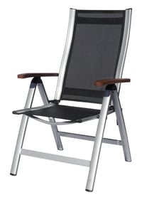 Zahradní křeslo SUN GARDEN ASS COMFORT polohovací hliníkové stříbrná Rojaplast (foto 5)