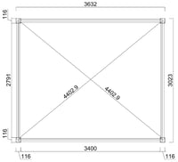 Bioklimatická pergola INTRO NEO 3,6x3 m Rojaplast (foto 10)