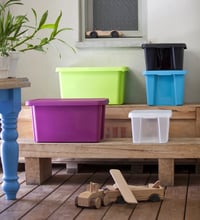 Úložný box ESSENTIALS transparentní Rojaplast