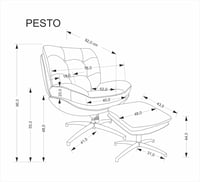 Křeslo PESTO Halmar (foto 3)