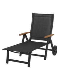 Zahradní lehátko SUN GARDEN ASS COMFORT hliníkové černé Rojaplast (foto 2)
