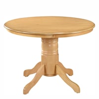 Jídelní stůl, kulatý, dub světlý, průměr 106 cm, TABLOS Kondela
