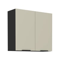 Horní skříňka, kašmír/černá, ARAKA 80 G-72 2F Kondela