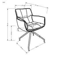 Jídelní židle K523 Halmar (foto 3)