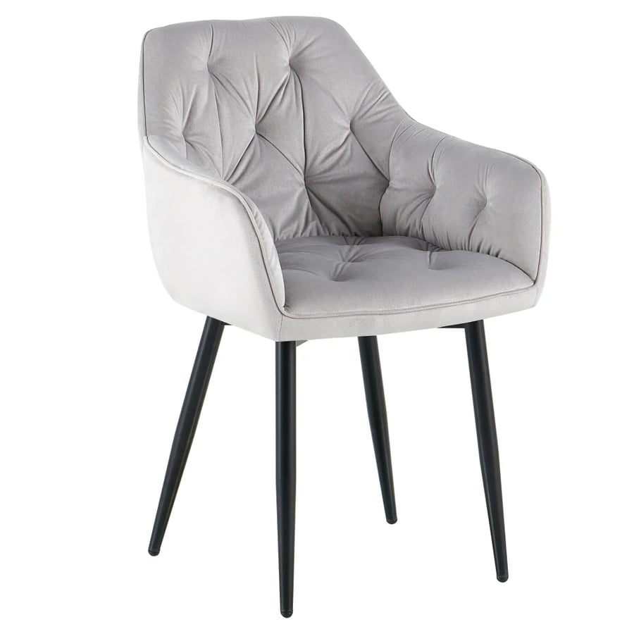 Designové křeslo FEDRIS 2 NEW – Světlešedá Velvet látka Kondela