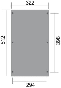 Přístřešek WEKA Dřevěný na auto 617 (3x5 m) Rojaplast (foto 6)