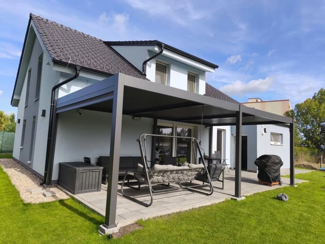 Bioklimatická pergola INTRO DUO 8x4 m Rojaplast