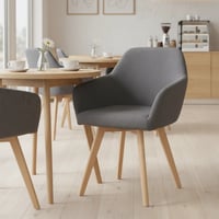 Designové křeslo, tmavě šedá/buk, CLORIN 2 NEW Kondela (foto 6)