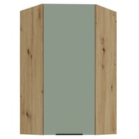 Horní rohová skříňka, aquamarine/dub artisan, ARSANY 60x60 GN-108 1F Kondela