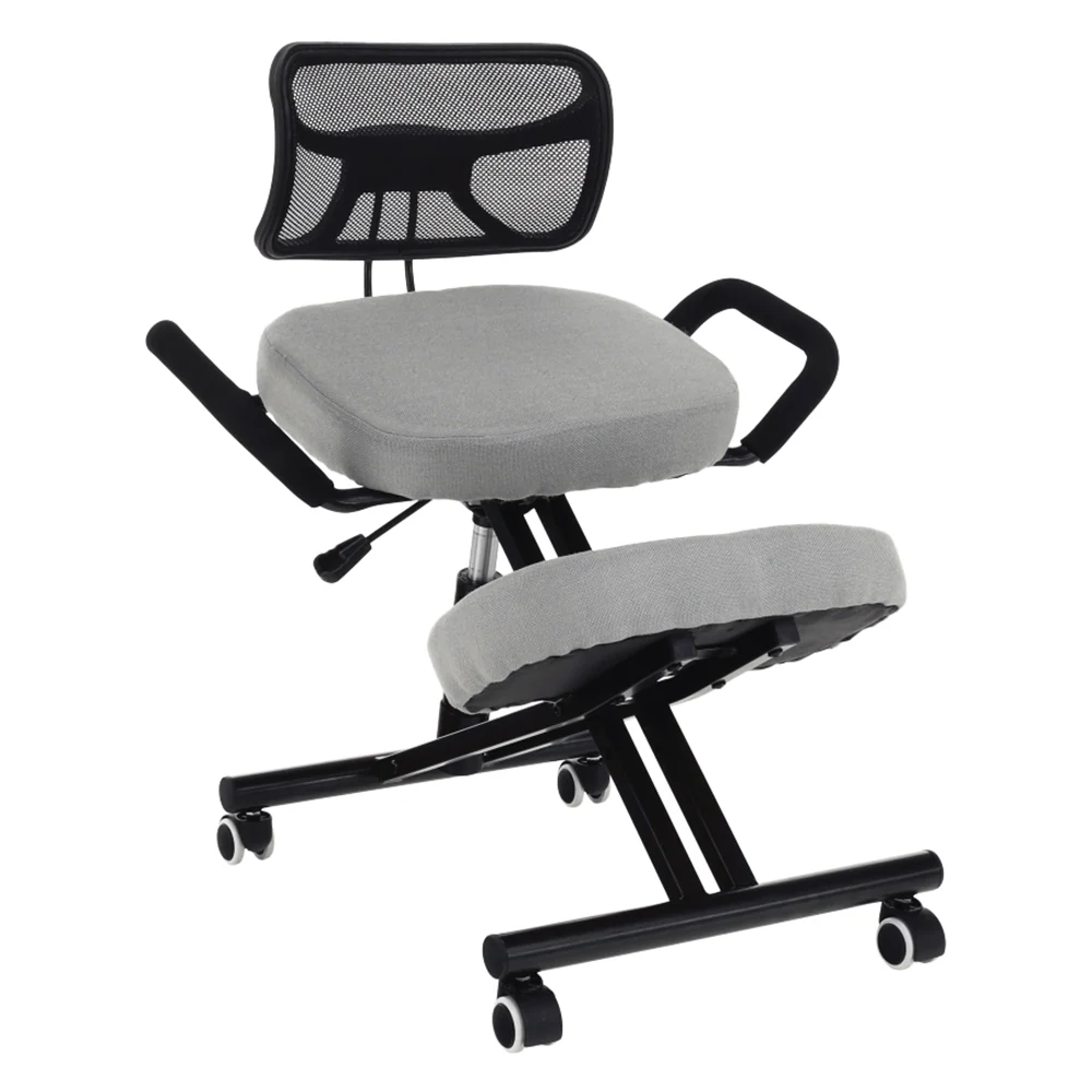 Ergonomická kľakačka, šedohnědá taupe / černá, RUFUS Kondela