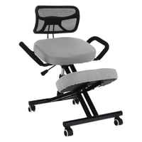 Ergonomická kľakačka, šedohnědá taupe / černá, RUFUS Kondela
