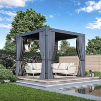 Pergola ECO Bioklimatická 3x3 m ocel volně stojící Rojaplast (foto 11)