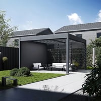 Bioklimatická pergola INTRO DUO 4x4 m Rojaplast (foto 8)