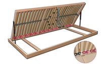 Rošt Dino Flex Boční výklop (šířka 80-90 cm) Dřevočal (foto 3)
