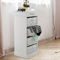 4-šuplíková komoda, bílá, BLANCO Kondela (foto 2)