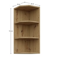 Horní rohová skříňka, dub artisan, FRISBO/ARSANY 30 G-72 ZAK Kondela (foto 2)