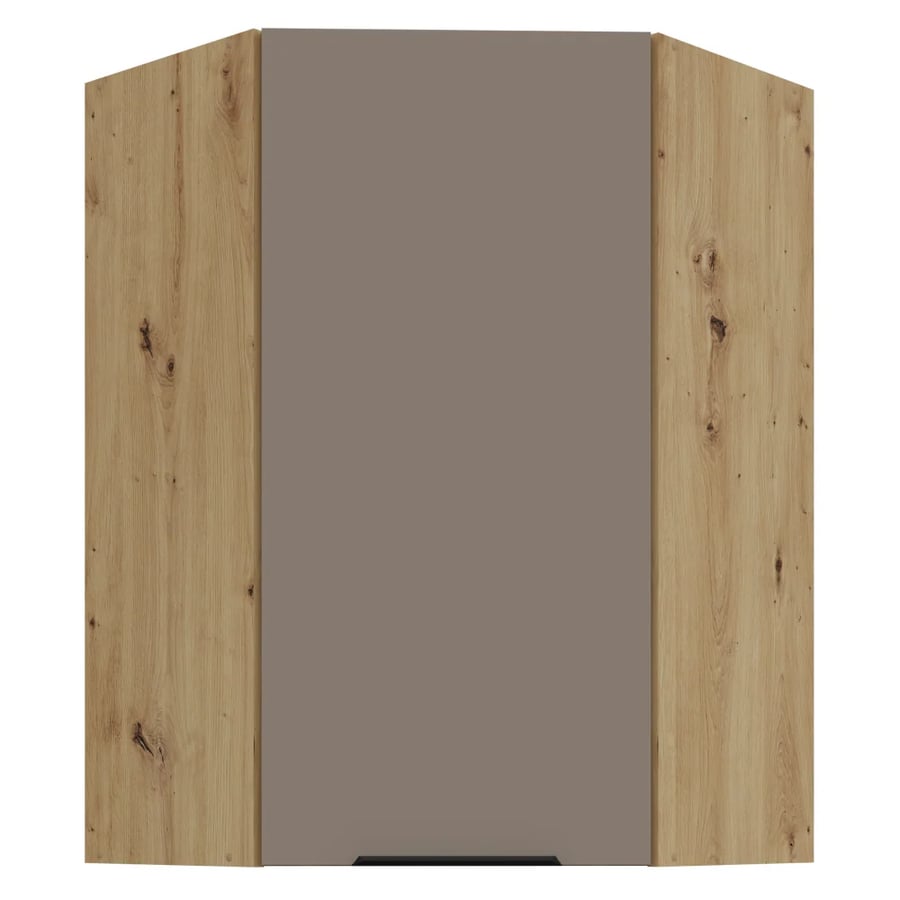 Horní rohová skříňka, sandgrau/dub artisan, FRISBO 60x60 GN-90 1F Kondela