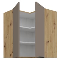 Horní rohová skříňka, sandgrau/dub artisan, FRISBO 60x60 GN-72 2F Kondela (foto 3)