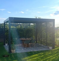 Pergola PANEL LAMELY zastínění fixní horizontální 1,3 m pro bioklimatickou Rojaplast (foto 11)