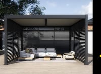 Bioklimatická pergola INTRO DUO 4x4 m Rojaplast (foto 11)