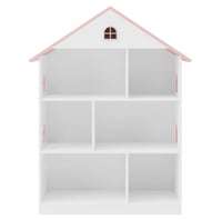 Dětská knihovna, bílá/růžová, MAISON TYP 1 Kondela (foto 4)