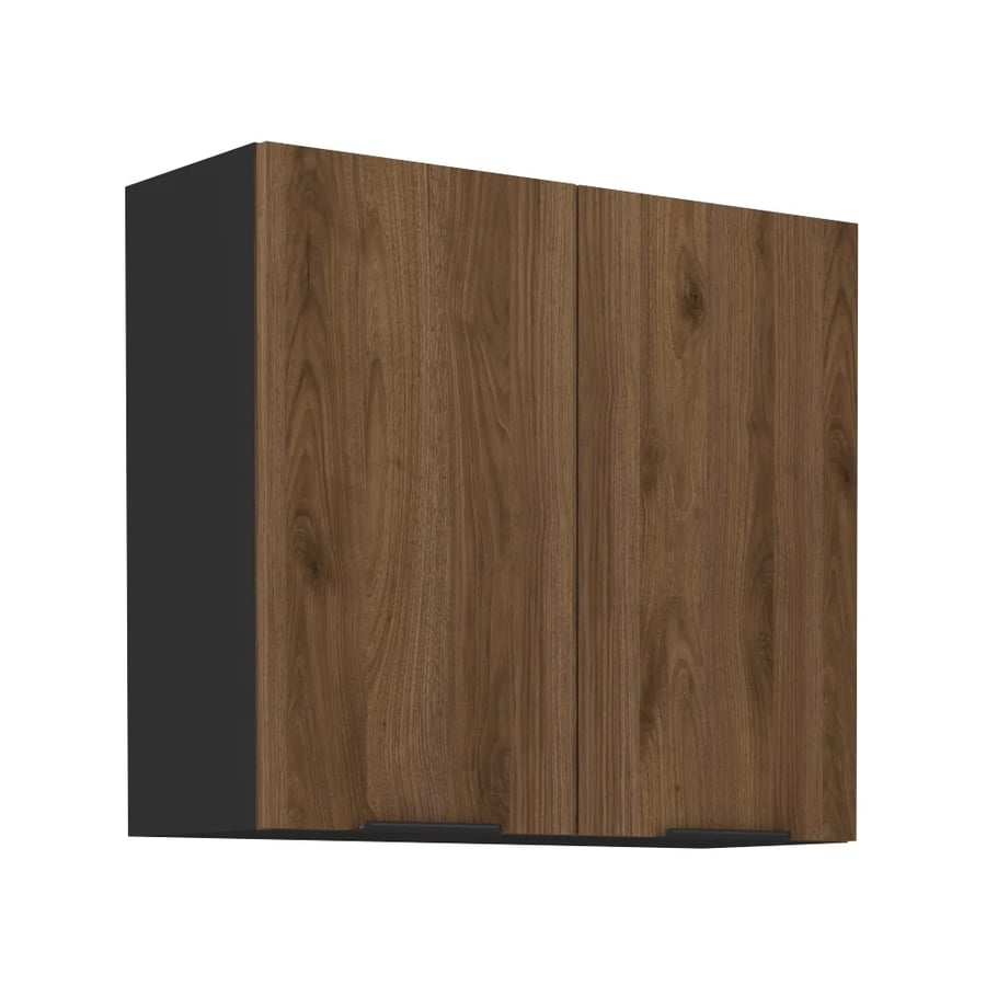 Horní skříňka, ořech okapi/černá, MENZO 80 G-72 2F Kondela