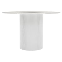 Jídelní stůl, bílý mramor/MDF, průměr 120 cm, MAHIR TYP 1 Kondela (foto 3)