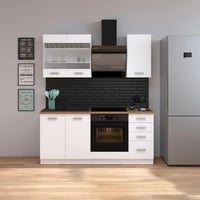Horní rohová skříňka, bílá, SPLIT 30 G ZAK-72 Kondela (foto 6)