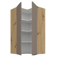 Horní rohová skříňka, sandgrau/dub artisan, FRISBO 60x60 GN-108 2F Kondela (foto 3)