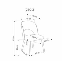 Jídelní židle CADIZ Halmar (foto 14)