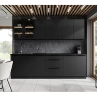 Dvířka na myčku nádobí, černá, SIBER ZM 570x596 Kondela (foto 6)