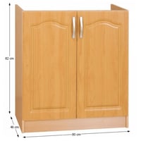 Dřezová skříňka, olše, LORA MDF NEW KLASIK S80ZL Kondela (foto 2)