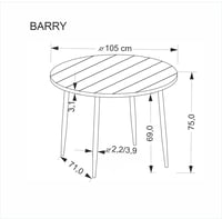 Jídelní stůl BARRY Halmar (foto 18)
