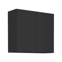 Horní skříňka, černá, SIBER 80 G-72 2F Kondela