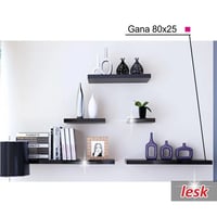 Nástěnná polička GANA 80x25 Kondela (foto 3)