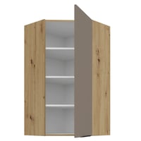 Horní rohová skříňka, sandgrau/dub artisan, FRISBO 60x60 GN-108 1F Kondela (foto 3)