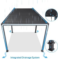 Bioklimatická pergola INTRO DUO 7,2x3,6 m Rojaplast (foto 11)